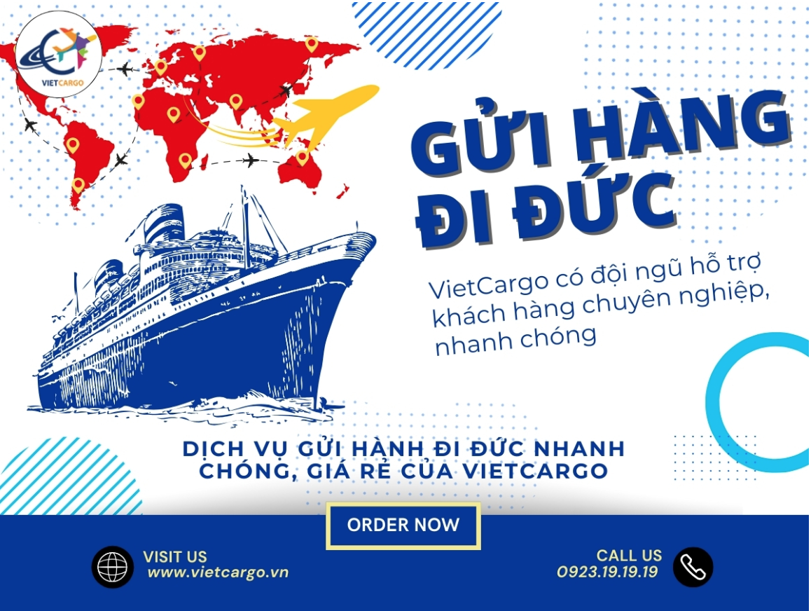 Dịch vụ gửi hàng đi Đức đơn giản với VietCargo