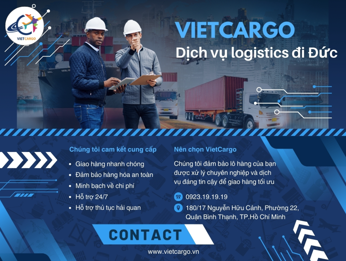 Dịch vụ logistics đi Đức của VietCargo