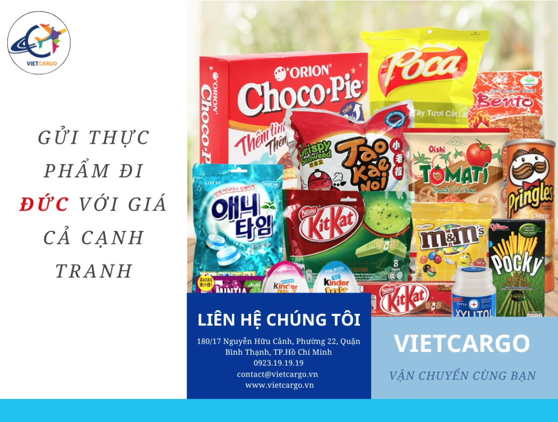 quy định gửi thực phẩm đi Đức