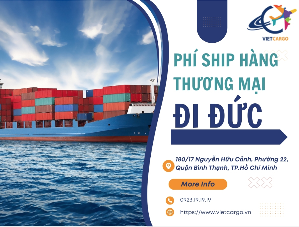 phí ship hàng thương mại đi Đức