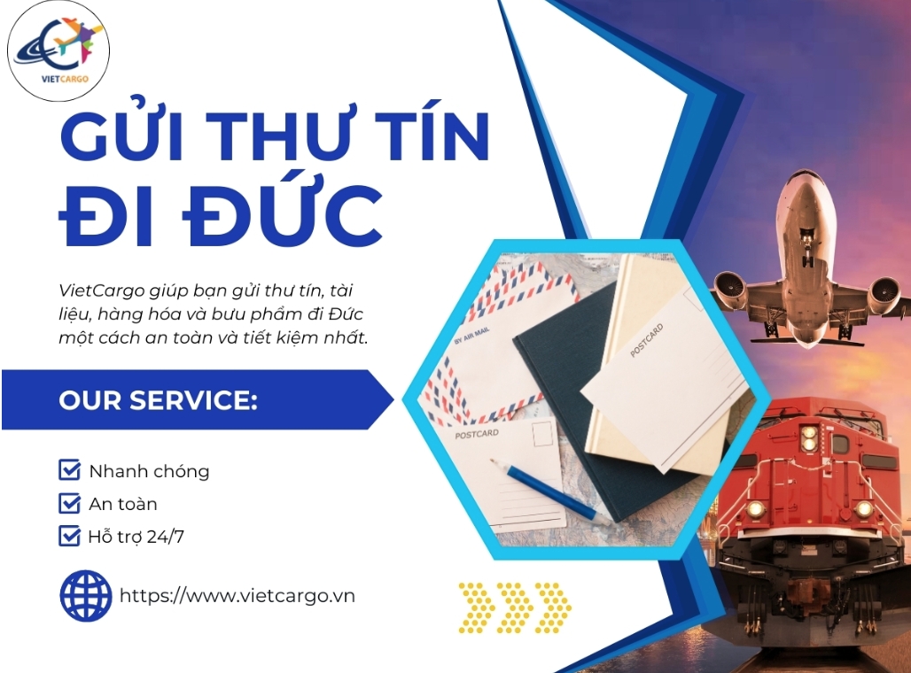 Dịch vụ gửi thư tín đi Đức của VieCargo