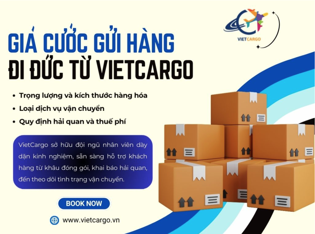 giá cước gửi hàng đi Đức 2024