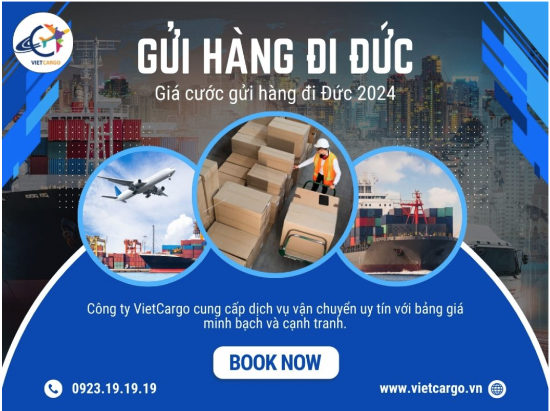 giá cước gửi hàng đi Đức 2024