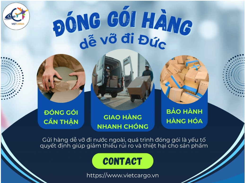 đóng gói hàng dễ vỡ đi Đức